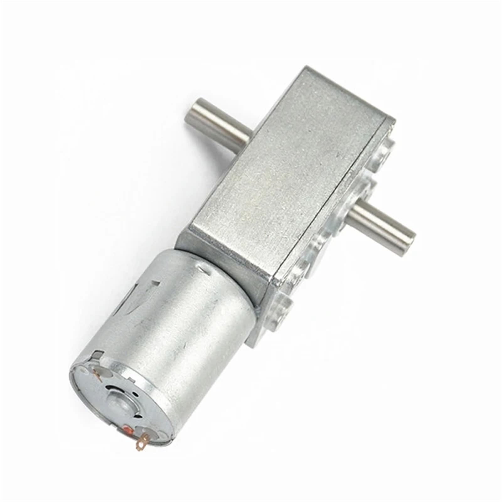 JGY370 Doppio Albero di Uscita DC6V 12V 24V Motoriduttore a Vite Senza fine Motore Elettrico ad Ingranaggi Motore autobloccante Alto(40rpm,24V)