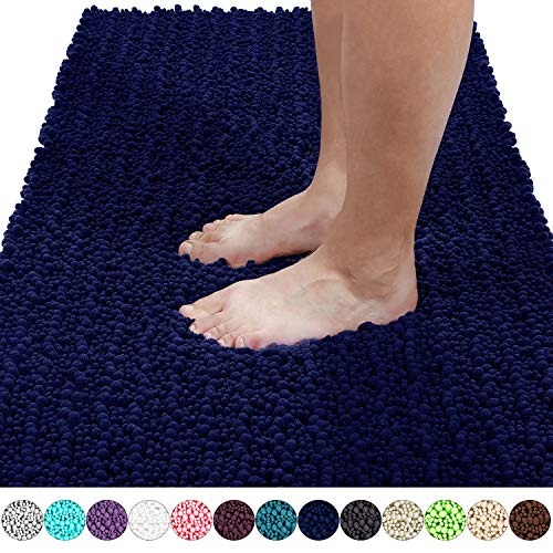 Yimobra Original Luxury Shaggy Bath Mat, Super Absorbent Water, Non-Slip, Machine-Washable, Soft