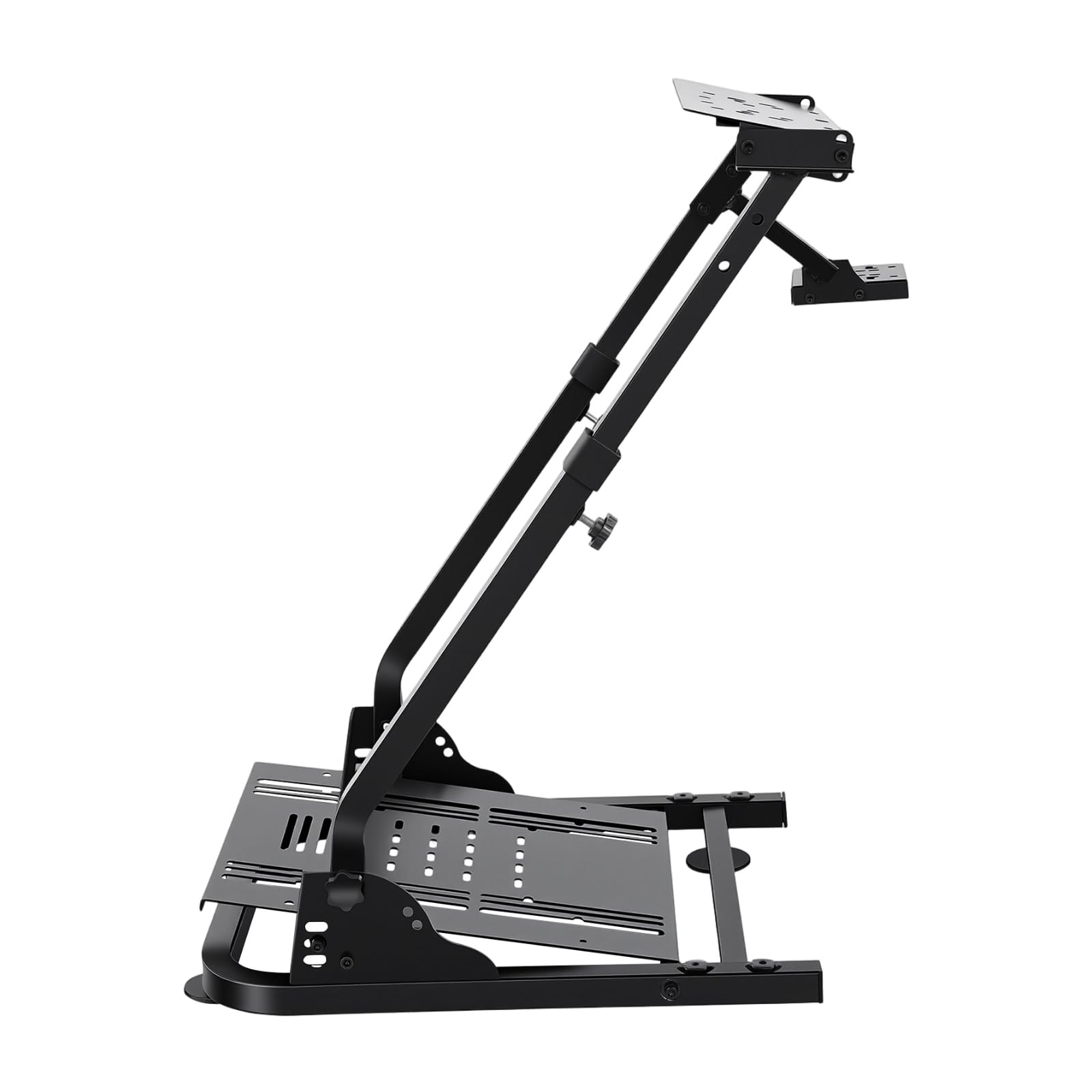 jiumxliu Lenkradständer für Lenkrad Gaming Wheel Stand Racing, Klappbarer Lenkradständer, 22-31″ Höhe, 44 lbs belastbar, verstellbare Pedalbasis 3-5″, für Sim-Racer