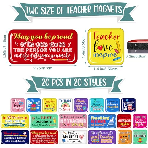 Set de 20 imanes decorativos para profesores miniatura 2
