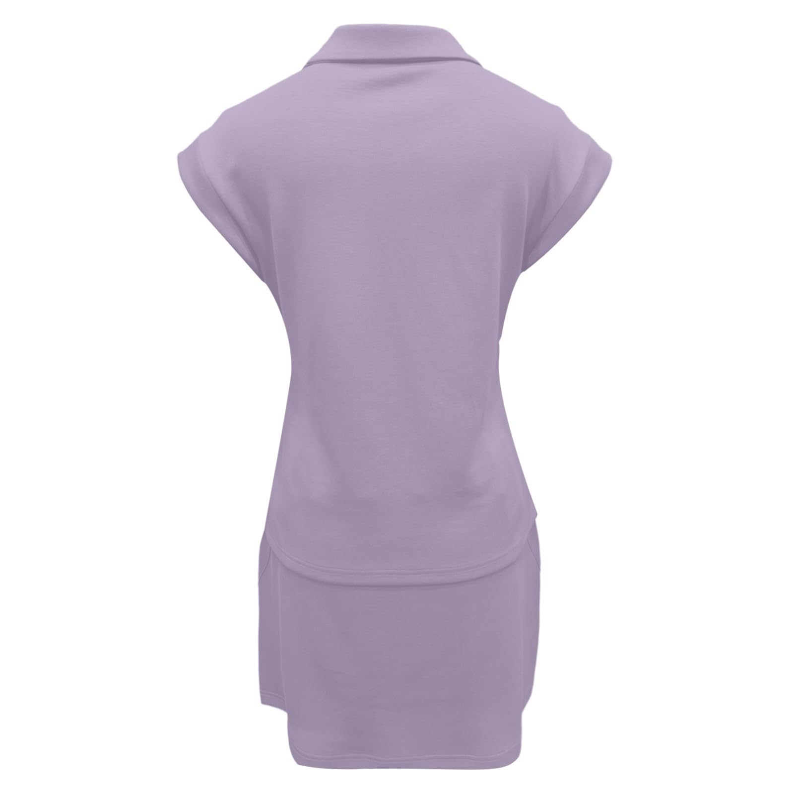 Generisch 2026 Blusa Mujer Elegante Traje de Falda para Manga Corta Activa Diseño con Clásico Ideal para Actividades Deportivas Perfecto con Tenis en Primavera