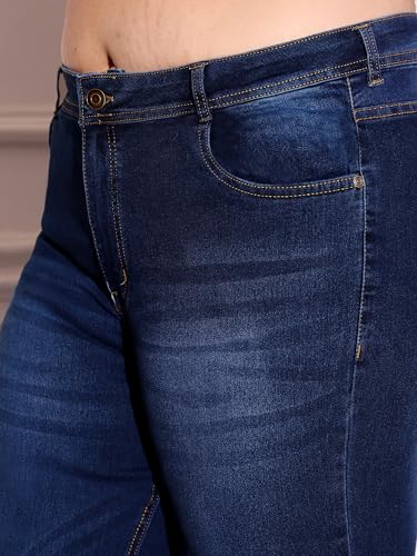 Image of Miss Chase A+ Women's High Rise Regular Stretchable Denim Bootcut Shaping Jeans