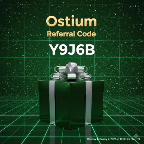 『Ostium Referral Code 2026: &ldquo;Y9J6B&rdquo; &ndash; (Activate Your Trading Advantage)』のカバーアート
