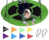 Royal Oak Saucer Tree Swing ,Giant 40 Inches with Carabiners and Flags, 700 lb Weight Capacity,...