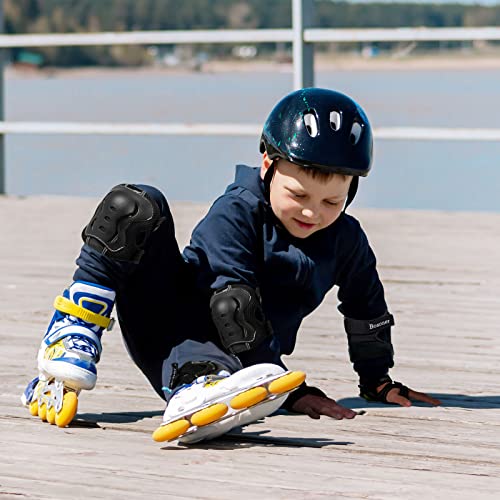 Image of BOSONER Kids /Youth Knee Pad Elbow Pads Guards Protective Gear Set for Roller Skates Cycling BMX Bike Skateboard Inline Skatings Scooter Riding Sports