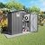 Vigo huseeo 6x3.6FT Outdoor Storage Shed, Galvanized Steel Garden Shed with Lockable Door & Window, Waterproof Metal Tool Storage for Garden, Backyard, Patio, Lawn(Peak Roof)