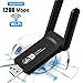 Produktbild WiFi-Adapter, USB 3.0 AC 1200 Mbit/s Dual Band (5.8 GHz 867 Mbps/2.4 GHz 300 Mbps), Wireless WiFi Dongle 5dBi Antenna Stick für den Desktop/PC/Laptop/Notebook/Windows/Mac