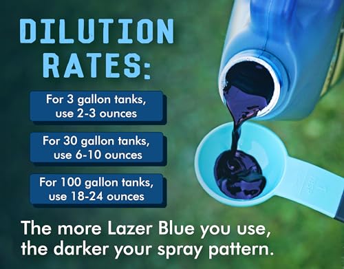 Image of Liquid Harvest Lazer Blue Concentrated Spray Pattern Indicator - 2.5 Gallon- Perfect Weed Spray Dye, Herbicide Dye, Fertilizer Marking Dye, Turf Mark and Blue Herbicide Marker