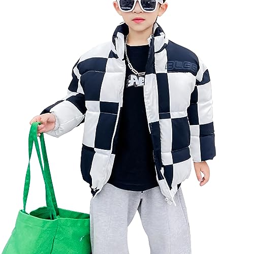 Boys' Warm Winter Puffer Coat Parka Jacket Snow Outwear Black-110-3 Years