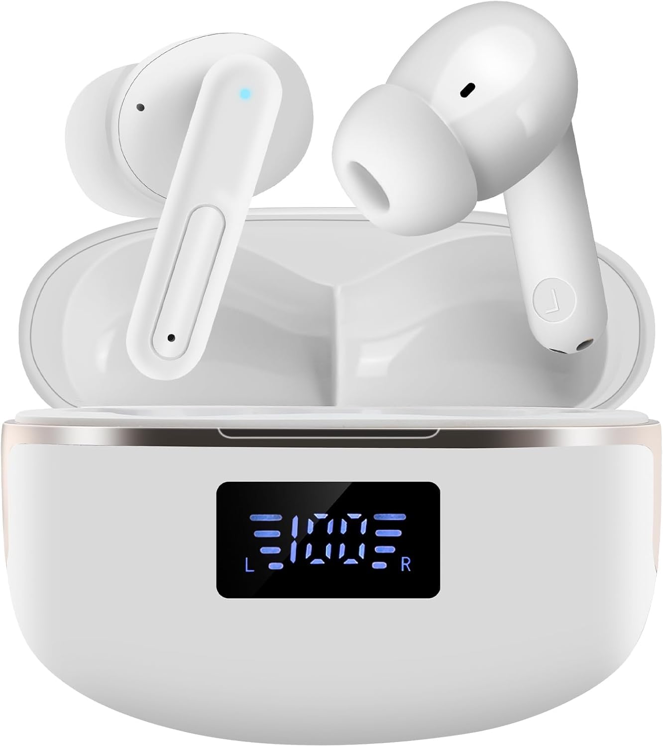 Real Time Ai Language Translator Earbuds, Seamless 144 Language Translation with App Support for iOS and Android, Bluetooth 5.3 Connectivity - Audio