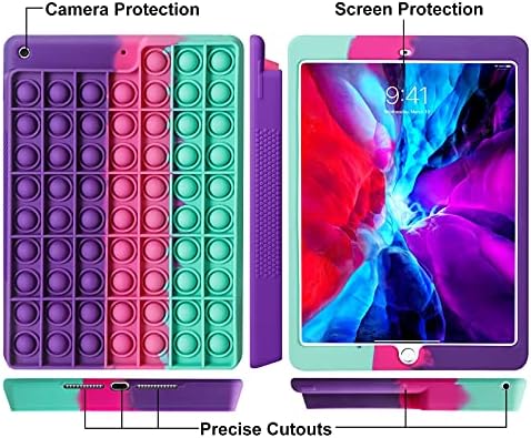 Vofolen for iPad 9th 8th 7th Generation Case iPad 10.2 Case for Kids Girls Silicone Shockproof for Table Case Cover Fidget iPad Case for iPad Case 10.2 Inch 2021/2020/2019