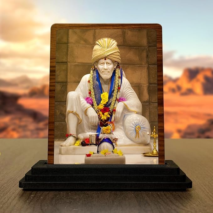 INDIANSTORE4EVERYONE saibaba murti | shirdi saibaba Idol | saibaba Home Decor Idol/murti/Statue/Stand/showpiece/Figurine (Size 4x5 in)