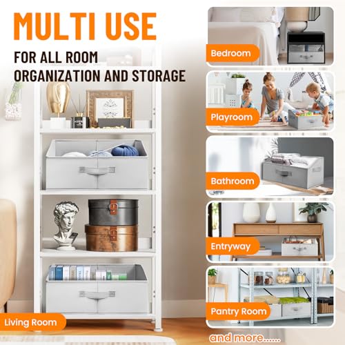 Bacs de rangement extra larges robustes pour optimiser les placards - 2