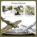gzpynsgaoh Hawker Hurricane 1:48 Model Airplane Kits - 4D Plastic WWII RAF Fighter Aircraft Assembly for Adults,4D Fighter Assembly Model. (Silver)