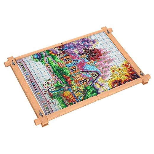 Beech Wood Tapestry Scroll Embroidery Frames, Needlepoint Cross Stitch Holder, Quilting Frames, Needlepoint Holder, Stitching Frame for Sewing, Cross Stitch, Embroidery Projects