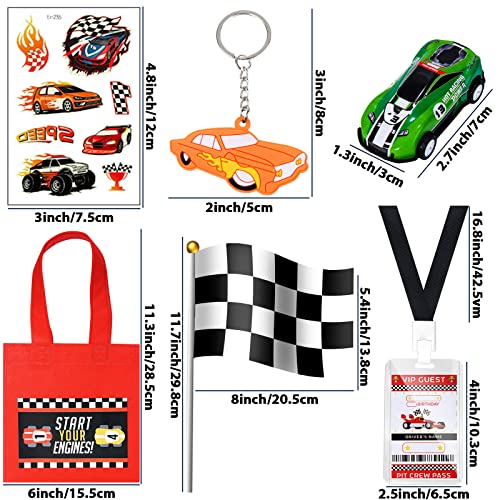 72 Pezzi Auto da Corsa Gadget Compleanno Bambini