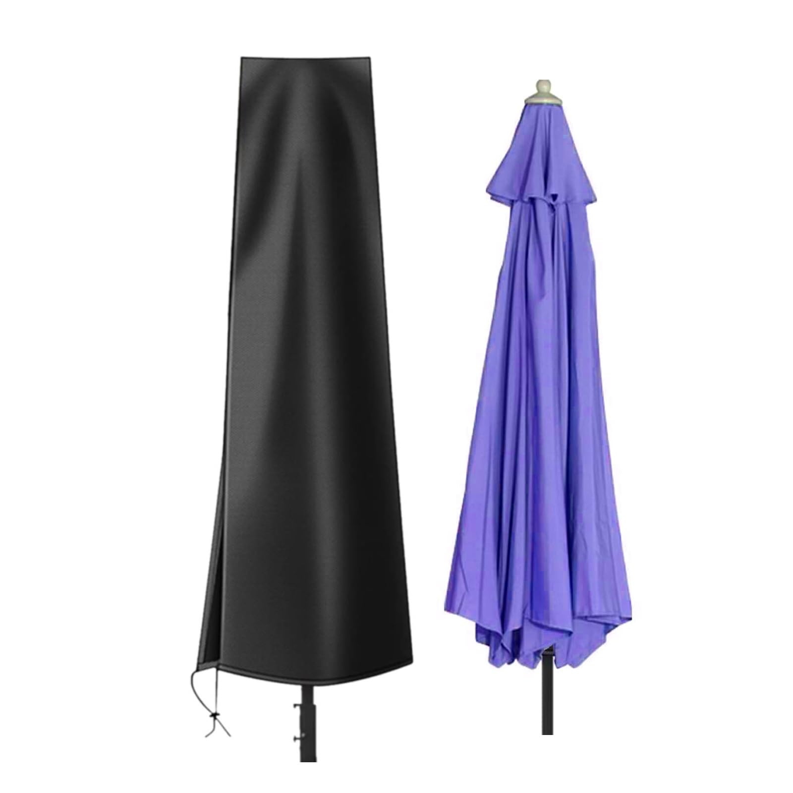 FERKAP Extra Large Cantilever Umbrella Covers Parasol Cover Waterproof use Outdoor Umbrella Protection Dustproof Windproof Snowproof Black 240x62/62cm (Size : 190x30/50cm)