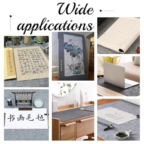 Tapis de bureau réutilisable en feutre pour dessin à l'eau