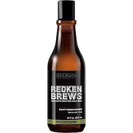 Redken Brews Daily Conditioner For Men - Hydrating Conditioner & Detangler For All Men\'s Hair Types, Strengthens and Moisturizes Dry Hair, 10 Fl Oz