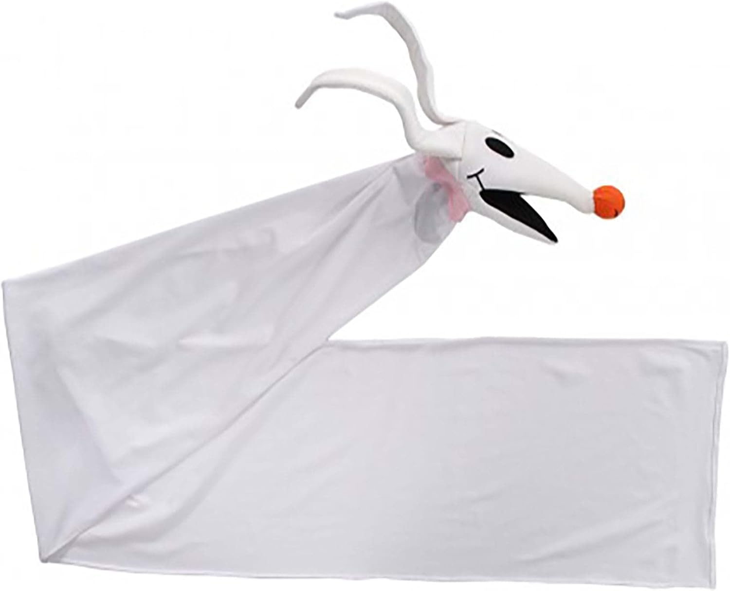 Disney The Nightmare Before Christmas Zero Scarf - T-Shirt Material Scarf with Light-Up Nose, Officially Licensed