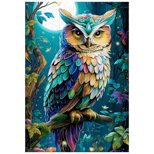 Exzellentes Puzzle für Erwachsene - 300 Teile - Mystische Eule - Spielzeug für Erwachsene - Geschenk - Familiendekoration - Kinderpuzzle