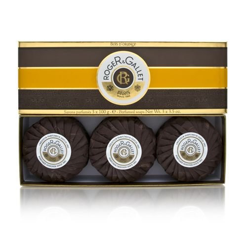ROGER & GALLET BOIS D'ORANGE -3 BOX SOAPS Size 3.5 OZ by Roger & Gallet