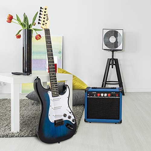 image for LyxPro 39 inch Electric Guitar Kit Bundle with 20w Amplifier, All Acce