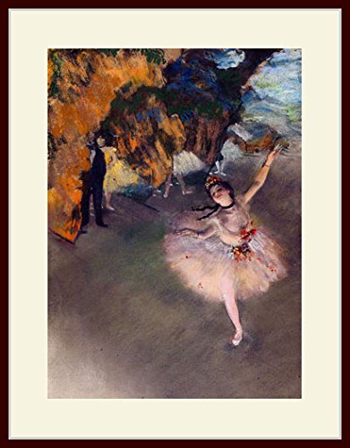 Amazon.co.jp: ドガ・「舞台の踊り子/エトワール」 プリキャンバス複製