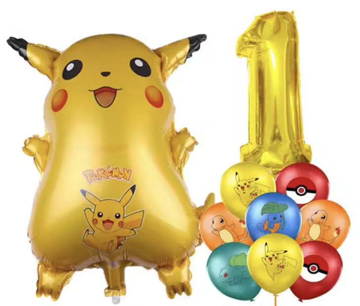 Pokémon Number/Numerical Balloons | 15+ Years | Pikachu | One