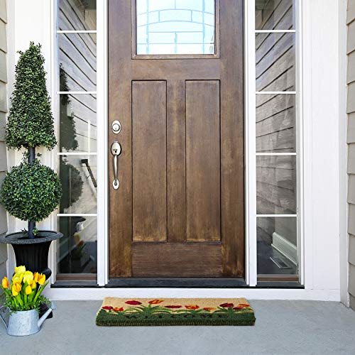 Kempf Welcome Tulip Natural Coco Doormat, 18 by 30 by 1-Inch - Thumbnail 4
