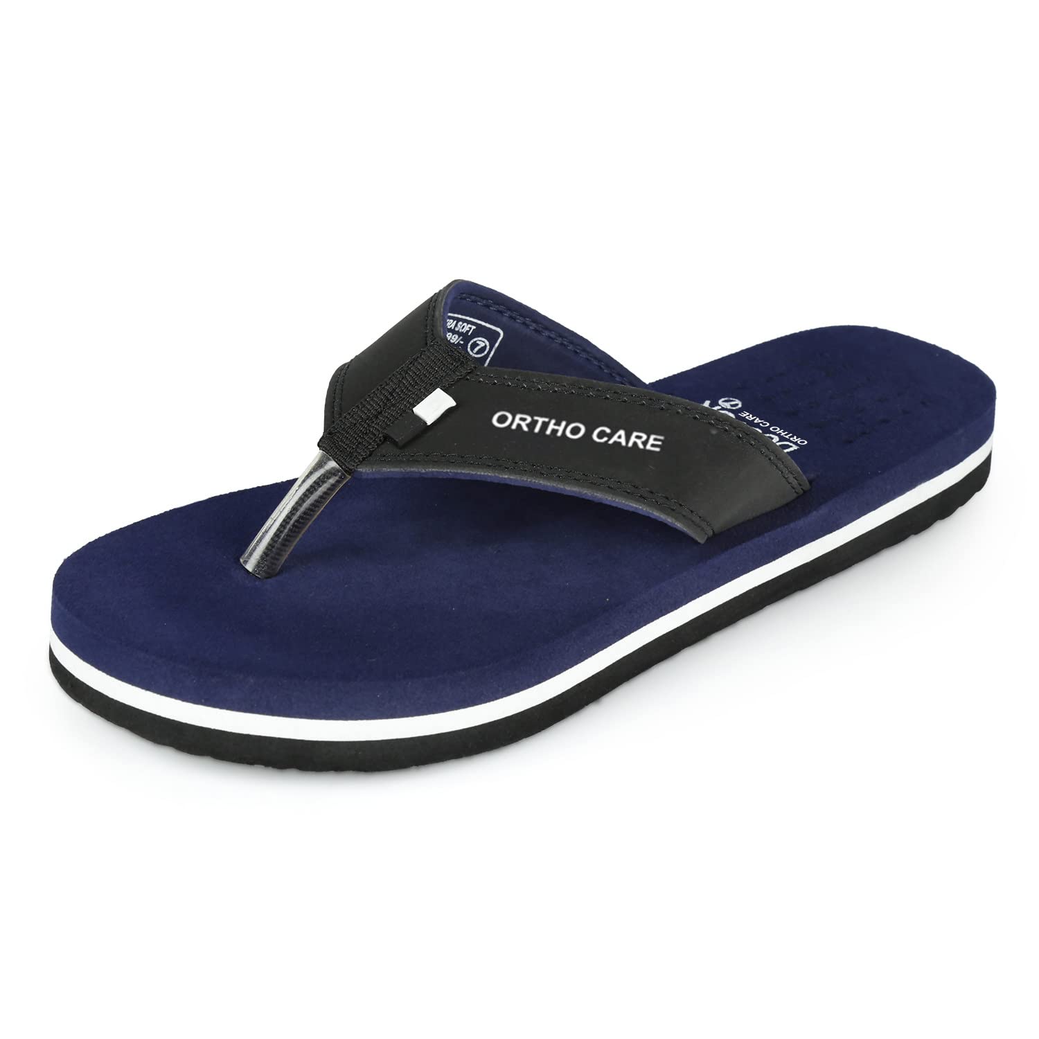 DOCTOR EXTRA SOFT House Slipper for Mens|Orthopaedic | Diabetic | Comfortable | MCR | Flip-Flop Mens and Boy’s Home Slides for Daily Use Ortho-Mens-D-60024-Navy-9 UK (B09RVCNKN1) Amazon Price History, Amazon Price Tracker