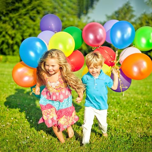 Gyipfipa RJQQTZ-60 Pack Balloons Assorted Color 12 Inches Rainbow Latex Balloons thumb #5