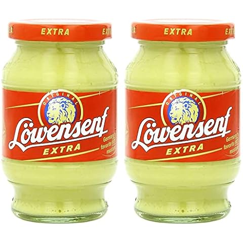 Lowensenf Mustard in Jar, Extra Hot, 9.3 Ounce-SET OF 2 Cover