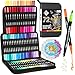 ZENO 72 Dual Tip Markers Set – Fine & Brush Tip - No-Bleed Coloring for Adults - Art Markers - Watercolor Pens for Artists, Coloring, and Journaling