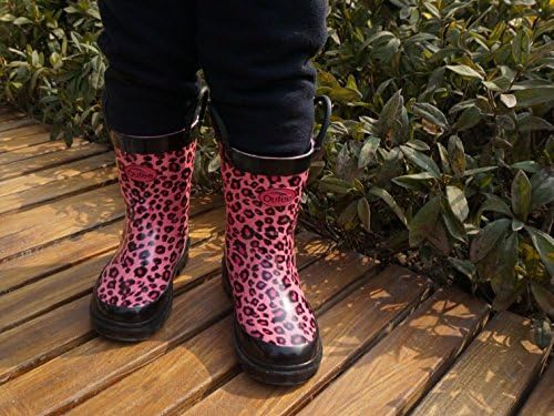 Outee Adorable Printed Lightweight Waterproof Rain Boots for Toddler and Kids