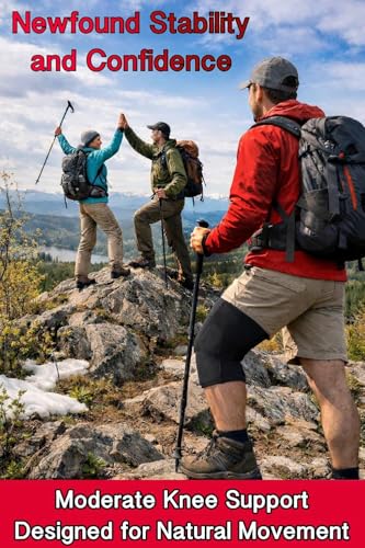Support de genou de haute protection avec stabilisateurs et sangle Premium