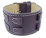 Anstoß mit Einschnitt Bruno Banani Xena Ersatzband Unterlageband Leder aubergine mit Naht BR20889 BR20890 BR20892