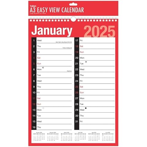 2025 A3 Twin-Wire Spiral Calendar by PaulStore Cover