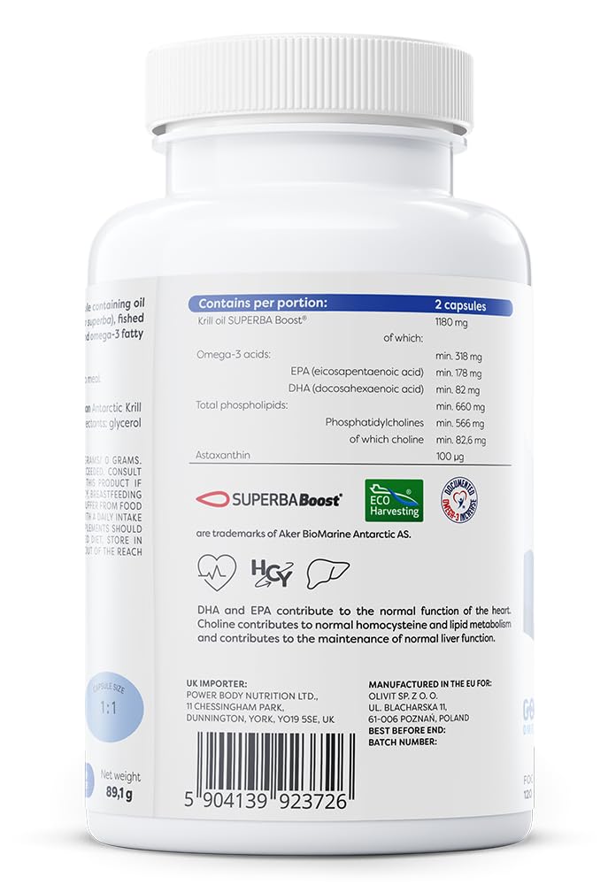 Osavi Super Krill Oil, 1180mg - 120 softgels