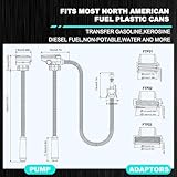 Fuel Transfer Pump 3.2 GPM with Auto-Stop Sensor, Supply AA Battery/12V/DC 3 Power Modes, Electric Self-Priming Fuel Transfer Pump for Gasoline, Diesel, Kerosene, Light Oils - Image 7