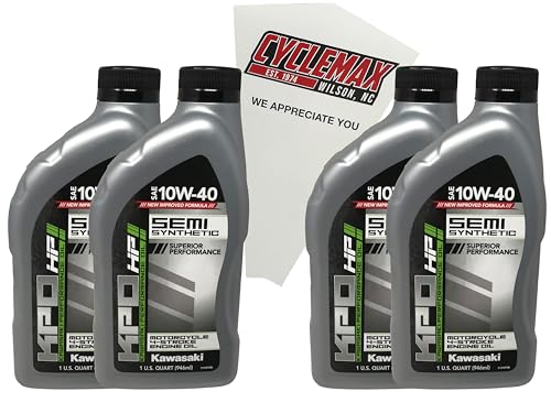 Aceite Semi Sintético 10W-40 Pack con Embudo para Moto miniatura 1