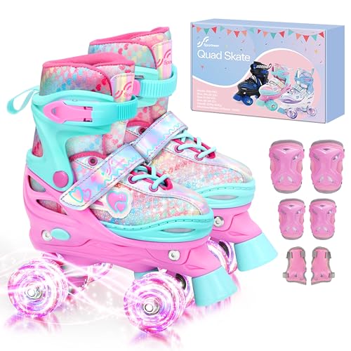 Rollschuhe Kinder Verstellbar Mädchen Rollerskates, Größe...