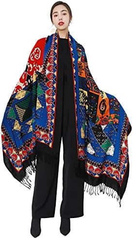 DANA XU 100% Merino Wool Extra Large Pashmina Shawl for Women