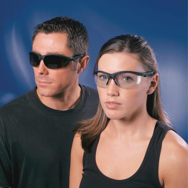 Image of K3H25 Klondike Plus Magnifier Polycarbonate Bi-Focal Lens Glasses with Black Frame and 2.5 Diopter Clear Lens, 1-Pair