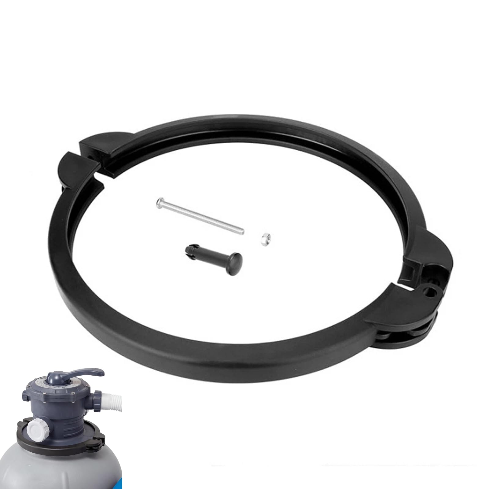 Ersatz-Klemmmanschette für Ring für Intex SF90110-1 Modell, Schaftmanschette Schelle Schaftmanschette, 10 Zoll Sandfilterpumpenklemme O- für RING Kit
