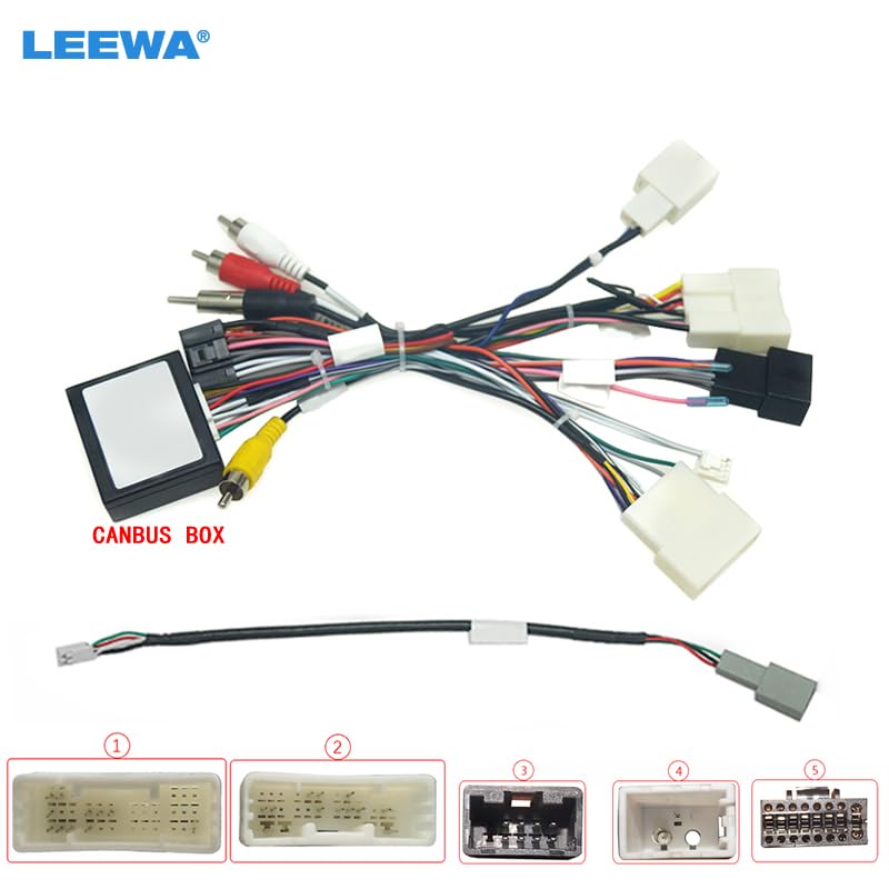 Car for Audio Android 16Pin Wiring Cable Adapter with Canbus for Toyota Camry(2018+)/Avalon(2019+)/Sienna(18-20)/Corolla(2020+ - (Color Name: Harness CANBUS Box)