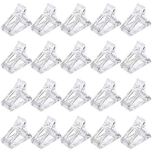 Set de 20 Clips para Extensión de Uñas Transparente miniatura 1