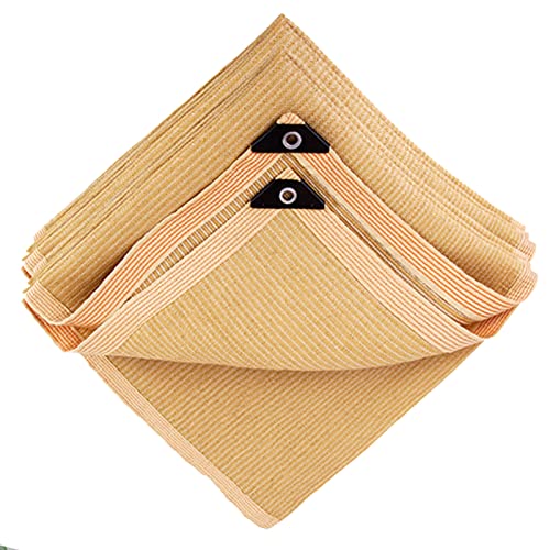 Voile d'ombrage beige 6x10 m haute densité avec œillets alu - 2