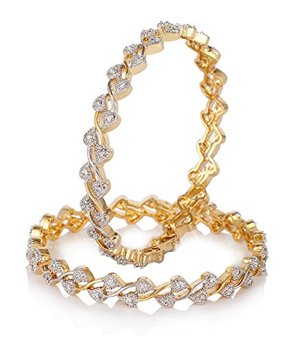 Jewels Galaxy Incredibly Designed AD Bangles (JG-BNG-181-2) (B01HVFFXGC) Amazon Price History, Amazon Price Tracker