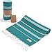 Produktbild Smyrna Classic Series Original türkisches Strandtuch | 100% Baumwolle vorgewaschen, 94 x 180 cm | Pestemal und türkisches Badetuch für SPA, Strand, Pool, Fitnessstudio und Bad (Benzin)